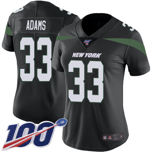 New York Jets Limited Black Women Jamal Adams Alternate Jersey NFL Football #33 100th Season Vapor Untouchable